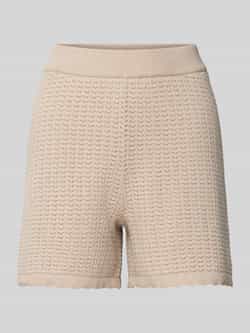 Pieces Regular fit gebreide korte broek van puur katoen model 'SCOUT'