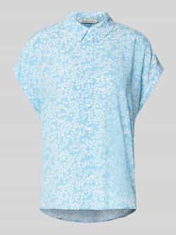 Tom Tailor Denim Loose fit blouse met korte mouwen van pure viscose