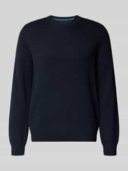 Christian Berg Men Regular fit gebreide pullover van mix van katoen en wol