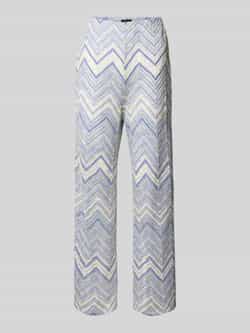 S.Oliver BLACK LABEL Wide leg gebreide broek van gebreide jersey