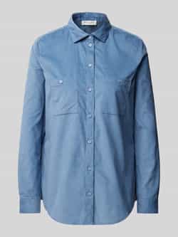 Christian Berg Woman Regular fit corduroy blouse van puur katoen