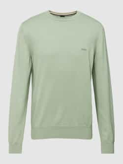 Boss Gebreide pullover met ronde hals model 'Pacas'