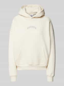 Review Hoodie met labelprint