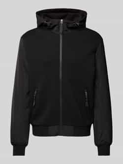 S.Oliver RED LABEL Regular fit jack met innovatieve materiaalmix en capuchon