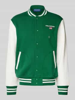 Polo Sport Collegejack met labelstitching