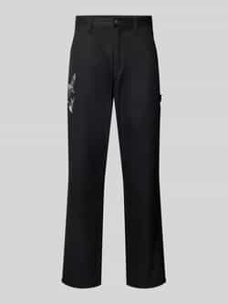 Carhartt Work In Progress Regular fit broek met motiefstitching model 'DUCKS'