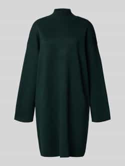 Jake*s Collection Gebreide jurk van viscosemix met opstaande kraag