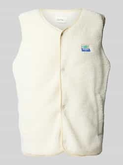 American vintage Bodywarmer van teddybont met labelpatch model 'HOKTOWN'
