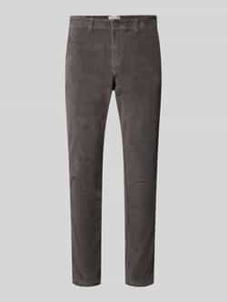 Jack & jones Slim fit stoffen broek in ribcordlook model 'Marco'