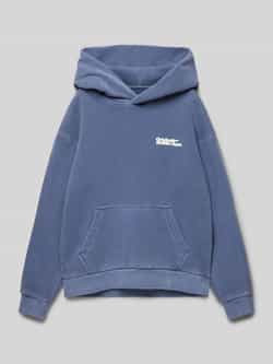 JACK & JONES JUNIOR hoodie JORVERMONT met backprint blauw