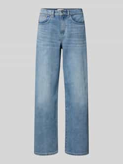 Only Wide leg jeans van zuiver katoen met contrasterende naden model 'HOPE'