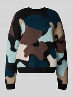 Tom Tailor Denim Regular fit gebreide pullover met all-over motief