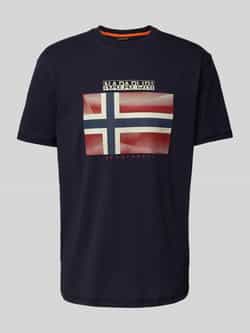 Napapijri T-shirt met labelprint model 'LARI'
