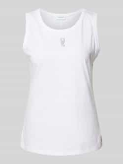 Comma Casual Identity Tanktop met labelprint