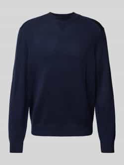 Emporio Armani Blauwe Basic Crewneck Sweater Blue Heren