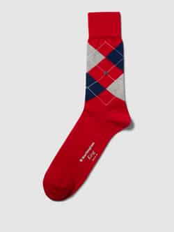 Burlington Sokken met ruitmotief model 'KING'