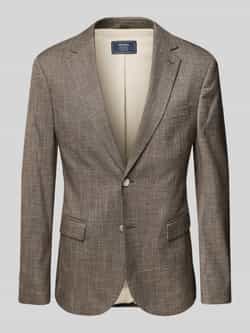 MCNEAL Slim fit 2-knoops colbert met klepzakken