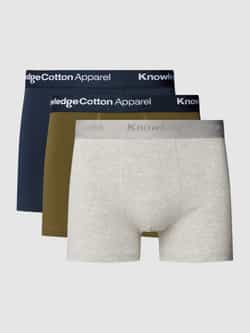 Knowledge Cotton Apparel Boxershort met elastische band in een set van 3 stuks