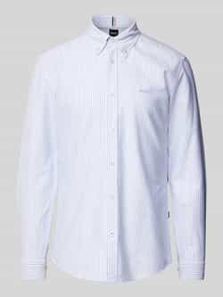 Boss Slim fit vrijetijdsoverhemd met button-downkraag model 'Roan'
