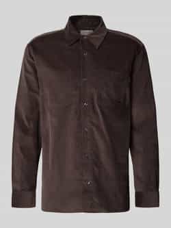 Calvin Klein Jeans Easy fit corduroy overhemd met borstzakken