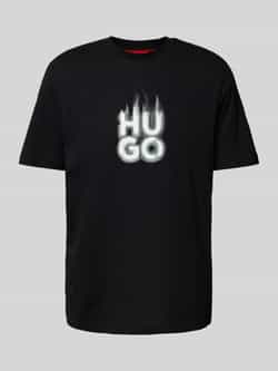 HUGO T-shirt met labelprint model 'Dalayer'