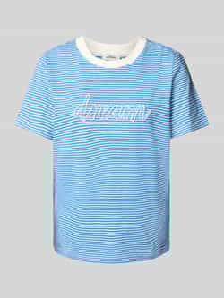 S.Oliver RED LABEL Regular fit T-shirt van puur katoen met tekst in sierkralen