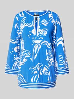 Marc Cain Regular fit blouse met druppelvormige hals