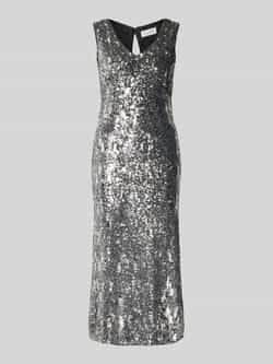 GUIDO MARIA KRETSCHMER WOMAN Regular fit midi-jurk met V-hals model 'Asya'