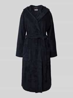 Tommy Hilfiger Regular fit badjas van puur katoen met capuchon