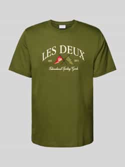 Les Deux T-shirt met labelstitching model 'Ivy'