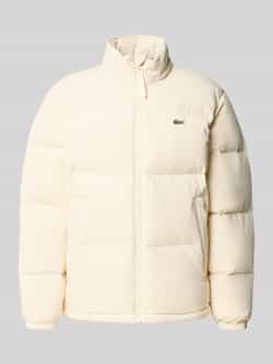 Lacoste Regular fit donsjack met opstaande kraag en geïntegreerde capuchon
