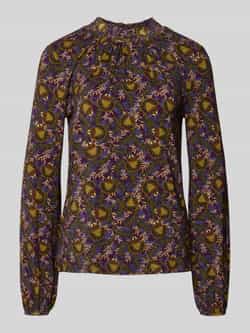 Christian Berg Woman Blouse van viscosemix met opstaande kraag