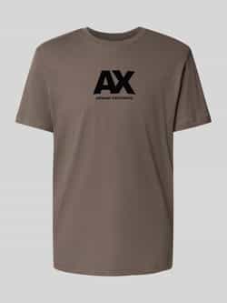 Armani Exchange Regular fit T-shirt van puur katoen met logoprint