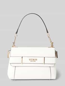 Guess Omkeerbare witte schoudertas met kettinghandvat White Dames