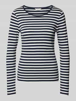 Gant Shirt met lange mouwen SLIM STRIPED 1X1 RIBBED LS T-SHIRT