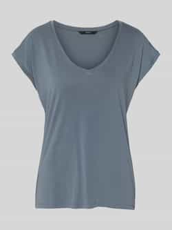 Vero Moda Shirt met V-hals VMFILLI SS V-NECK TEE GA NOOS in een materialenmix met tencel™ modal