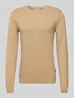 Blend Gebreide pullover met structuurmotief