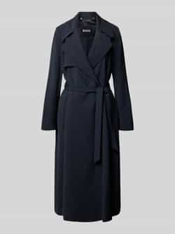 Boss Regular fit trenchcoat met strikceintuur