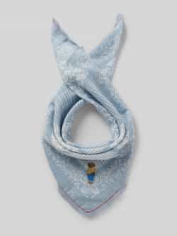 Polo Ralph Lauren Sjaal met motiefstitching en franjes
