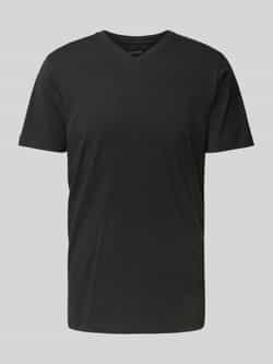 OLYMP T-shirt Casual met ton-in-ton logo-borduursel op de mouw (set 2-delig 2 stuks)