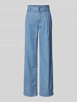 Marc Cain High-Waist Wide-Leg Jeans Blue Dames