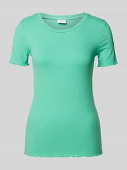 Kaffe T-shirt met geschulpte zoom
