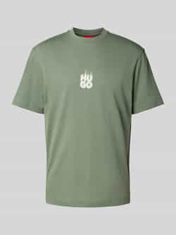HUGO T-shirt met labelprint model 'Dalsar'