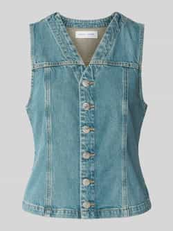 Samsøe Jeansgilet met knoopsluiting model 'SABETH'