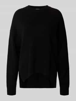 Drykorn Oversized Gebreide Trui Zijdelingse Splitten Black Dames