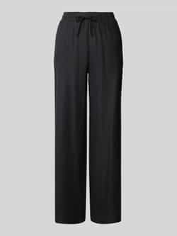 Ichi Stoffen broek van een mix van linnen en viscose model 'LINNO'