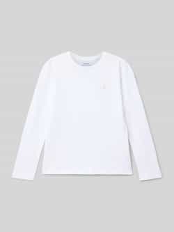 Polo Ralph Lauren Teens Shirt met lange mouwen en labelstitching