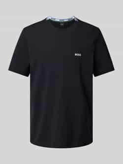 BOSS Green T-shirt met labelstitching model 'Taddy'