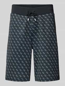 Guess Activewear Sweatshorts met all-over logoprint model 'KORBIN'