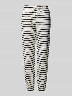 Pieces Comfort fit sweatpants met katoen en streepmotief model 'CHILLI'
